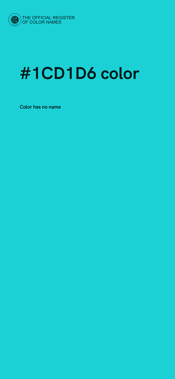 #1CD1D6 color image