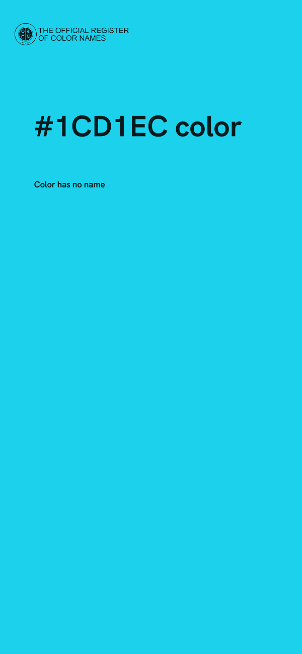 #1CD1EC color image