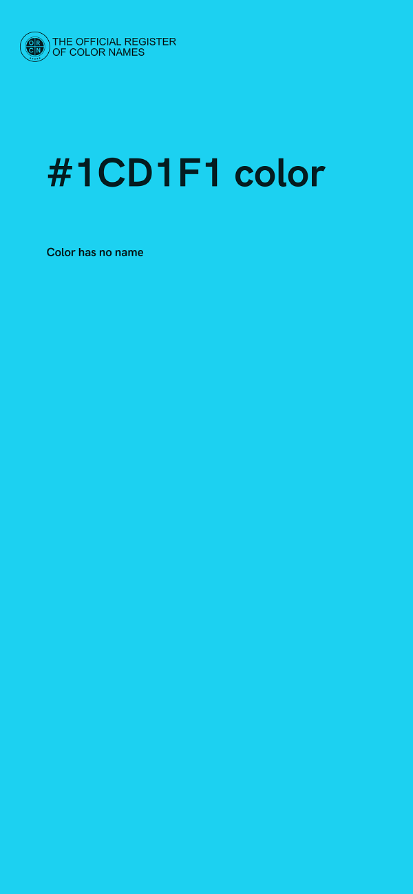 #1CD1F1 color image