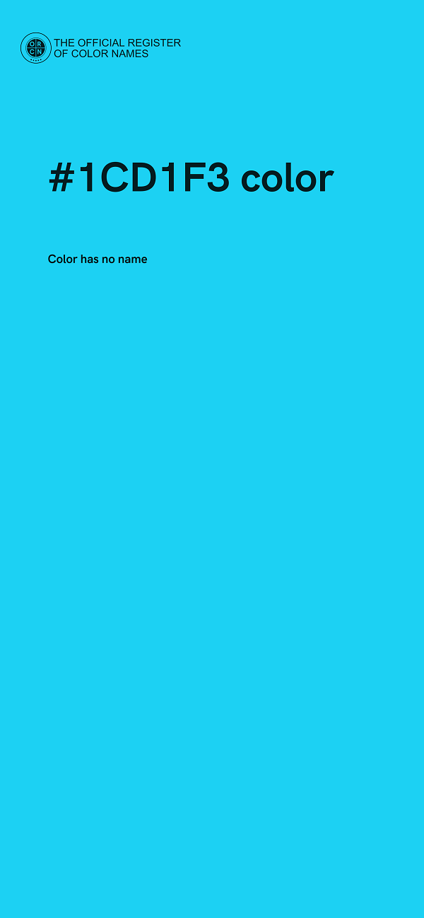 #1CD1F3 color image