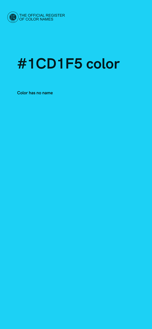 #1CD1F5 color image