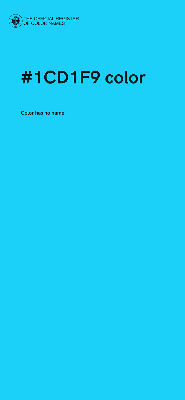 #1CD1F9 color image