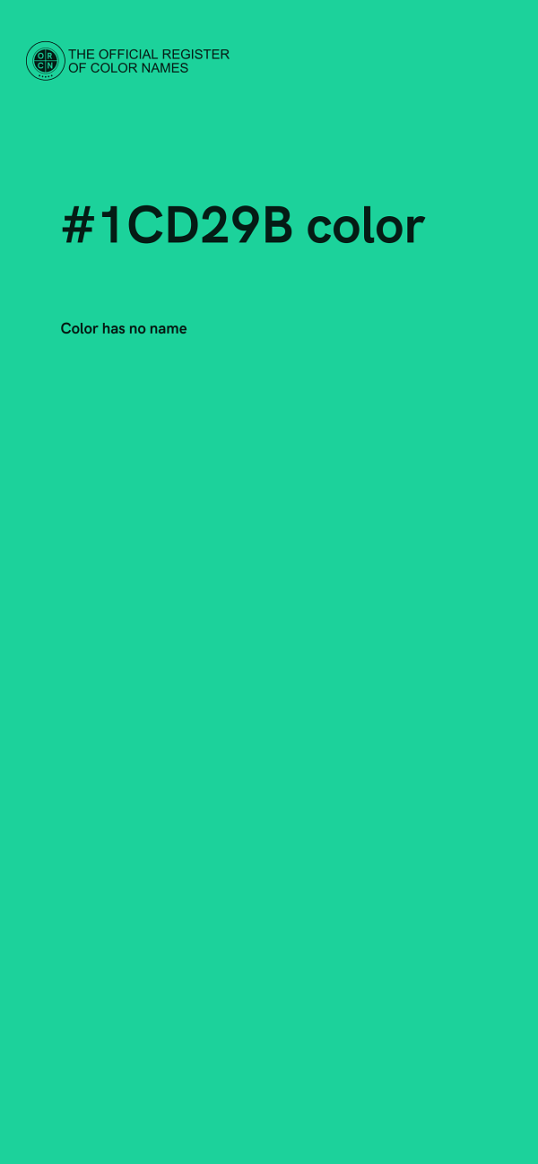 #1CD29B color image