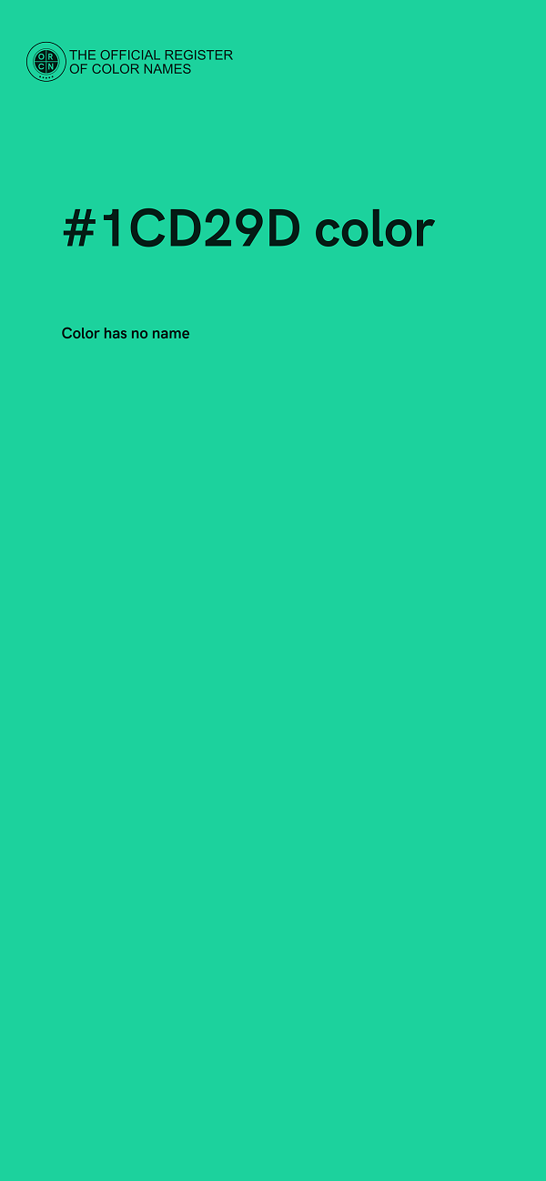 #1CD29D color image