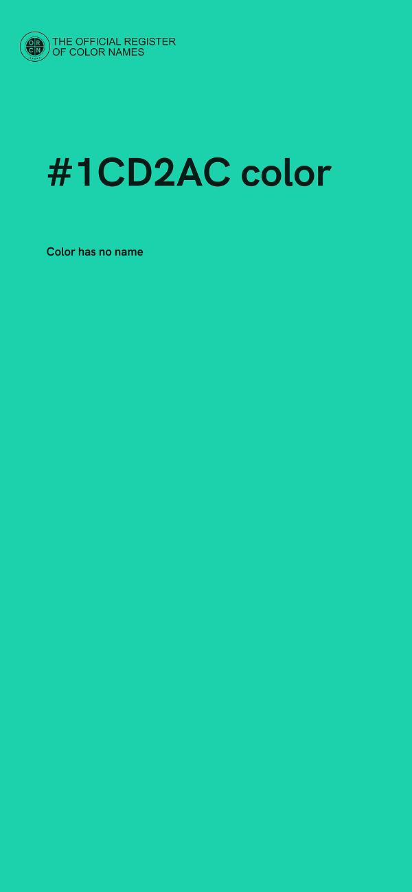 #1CD2AC color image