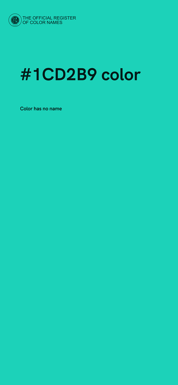 #1CD2B9 color image