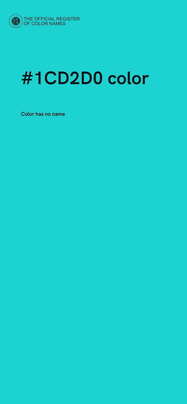 #1CD2D0 color image