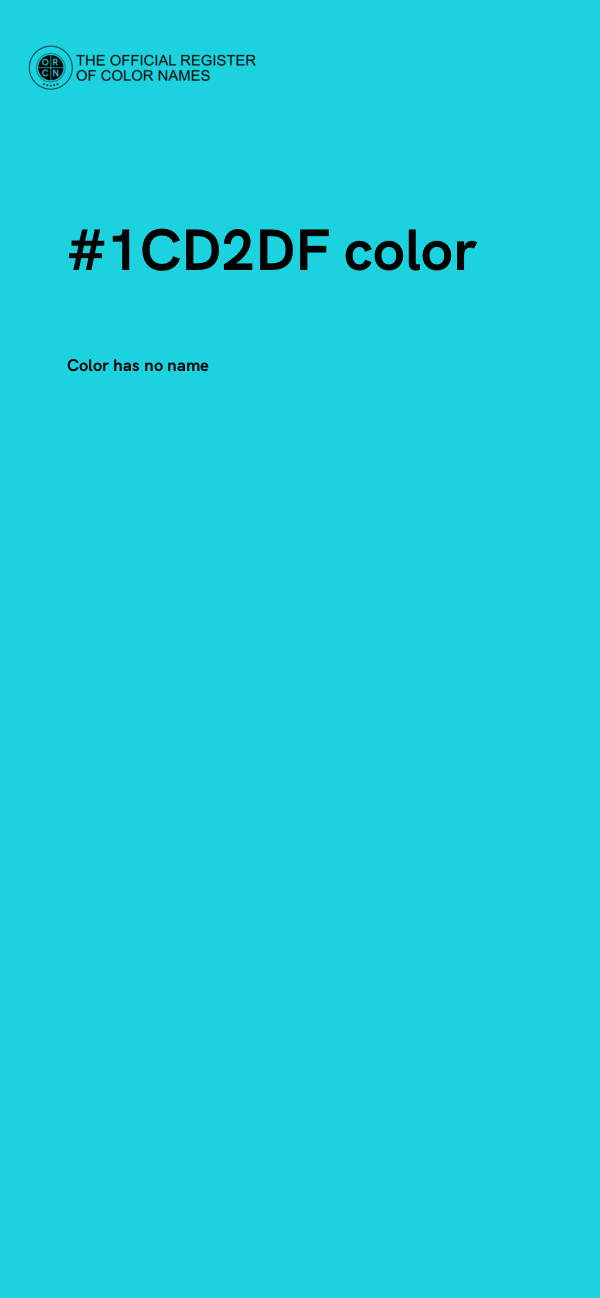 #1CD2DF color image