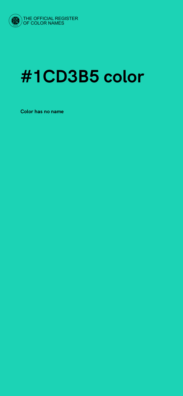 #1CD3B5 color image