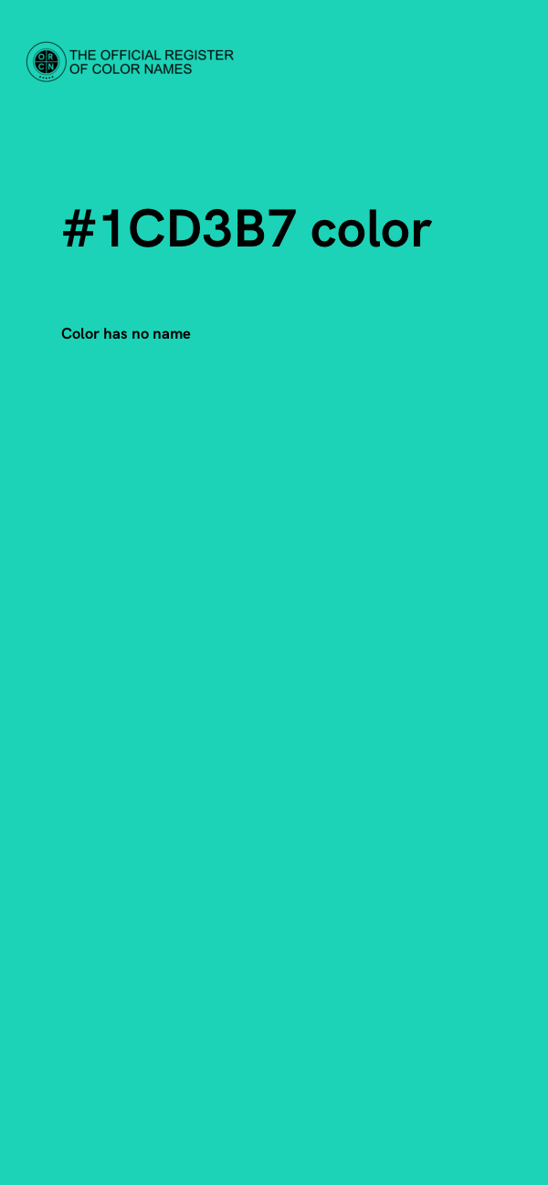 #1CD3B7 color image