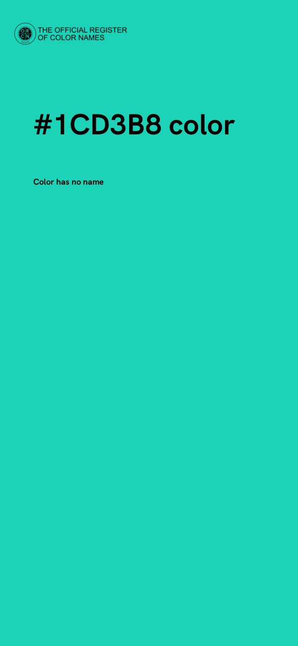 #1CD3B8 color image