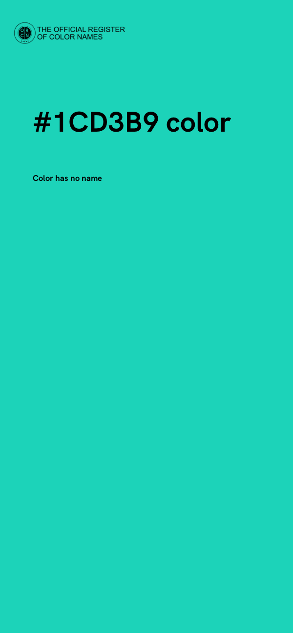 #1CD3B9 color image