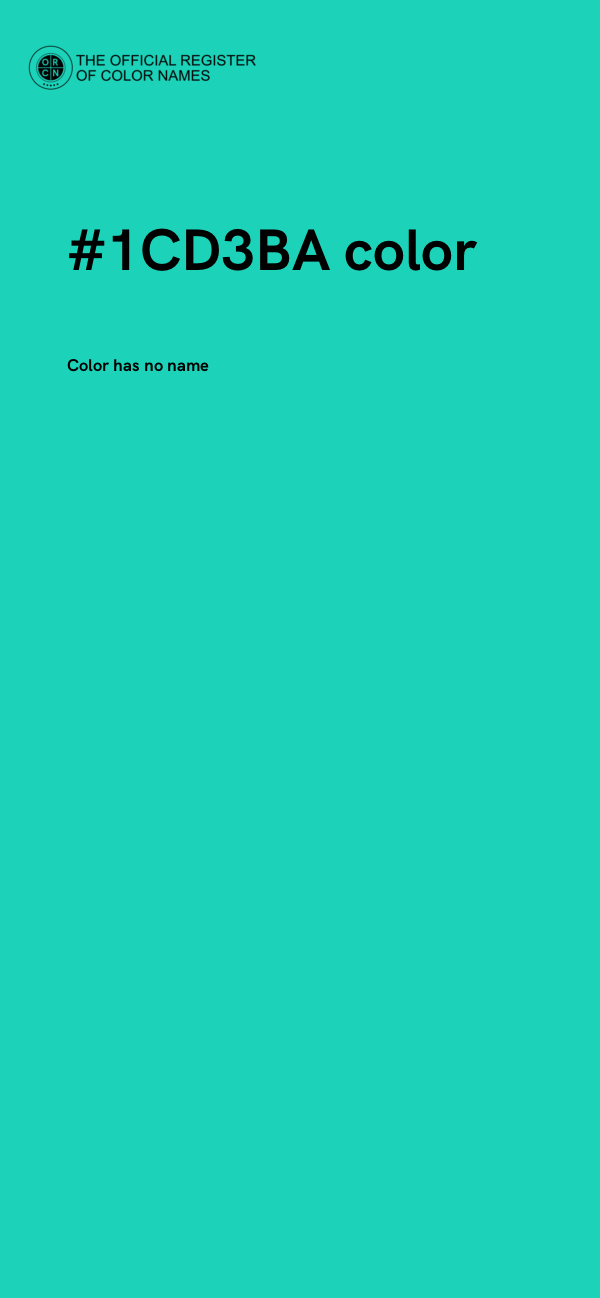 #1CD3BA color image