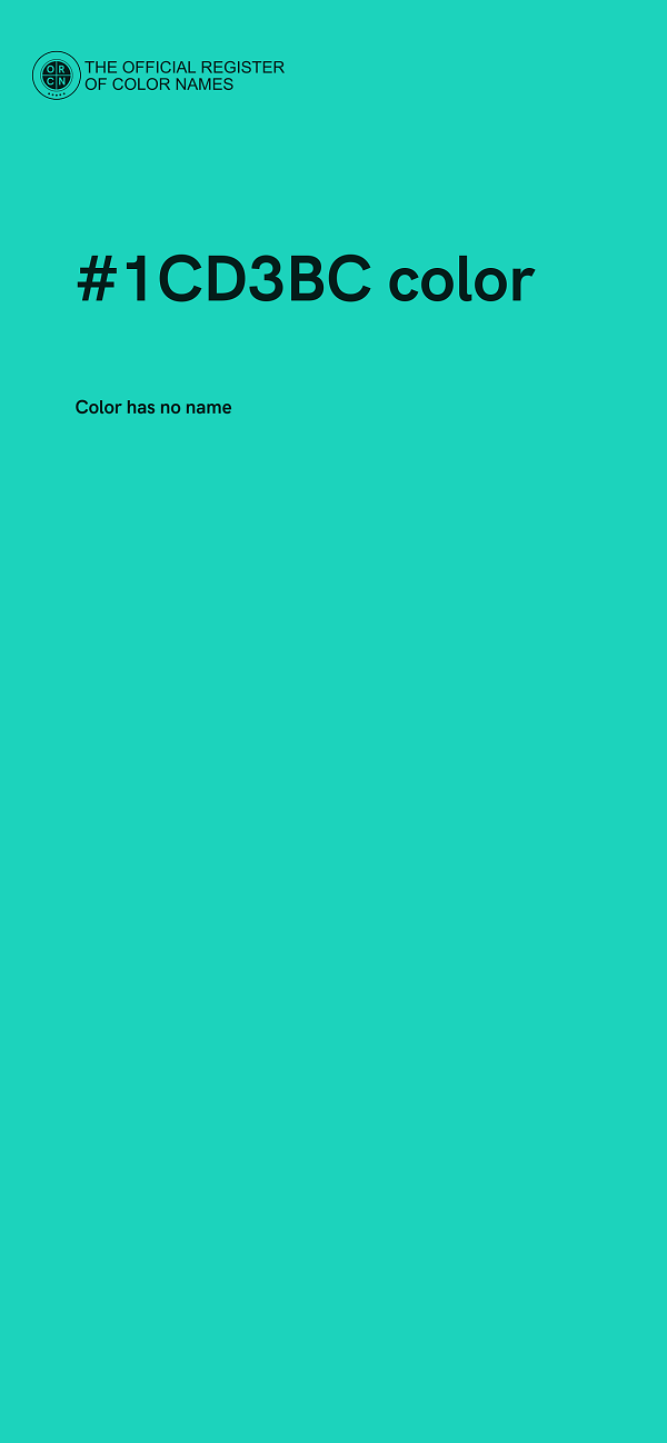 #1CD3BC color image