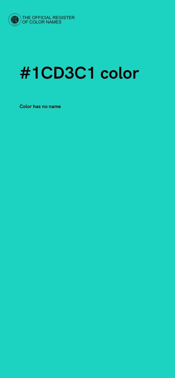 #1CD3C1 color image
