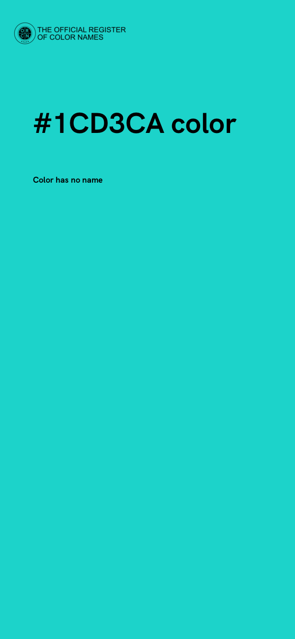 #1CD3CA color image