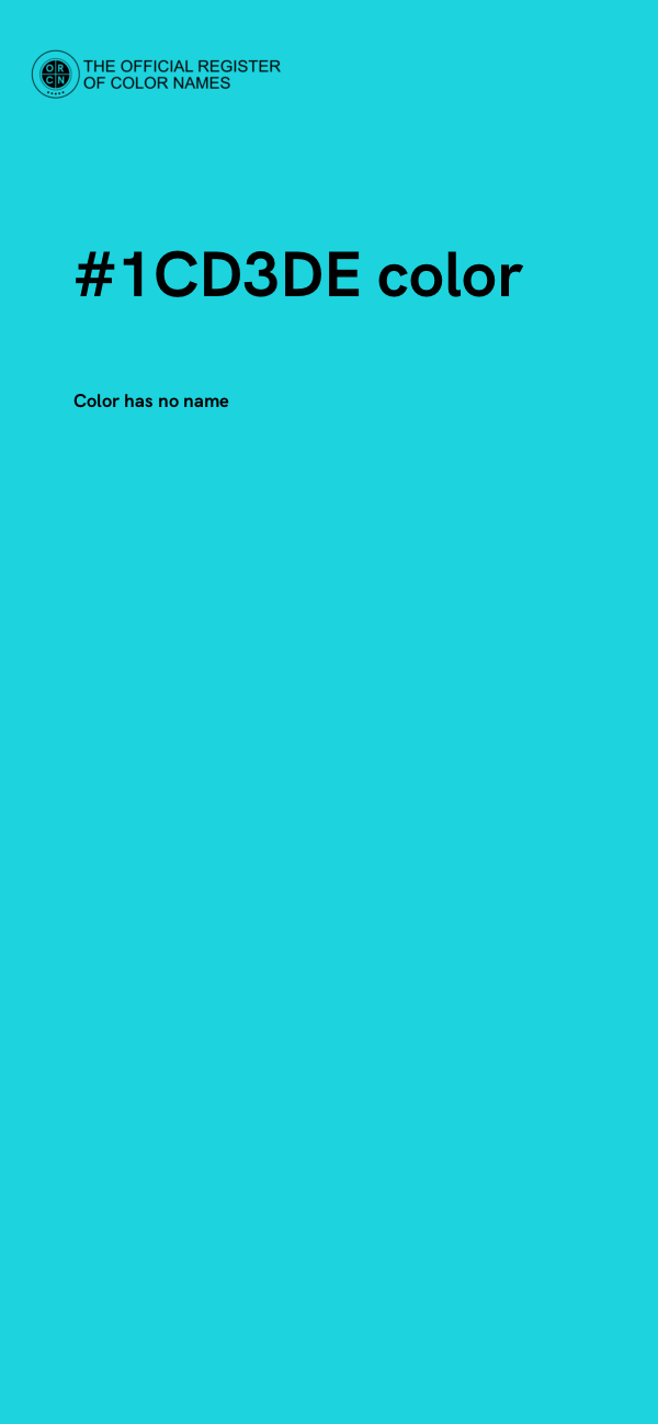 #1CD3DE color image