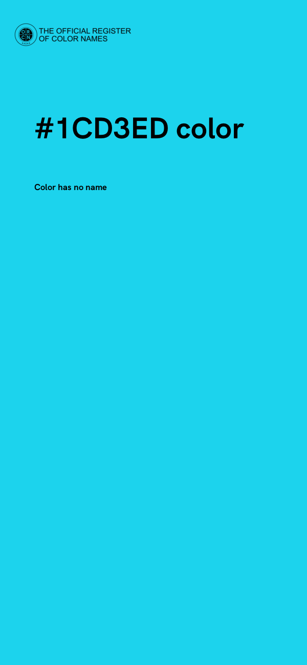 #1CD3ED color image