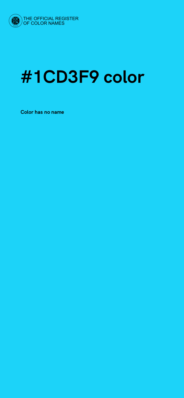 #1CD3F9 color image