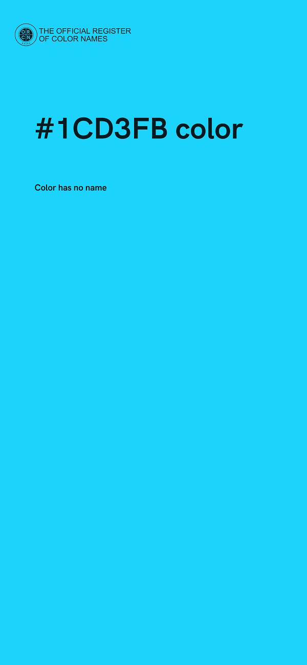 #1CD3FB color image