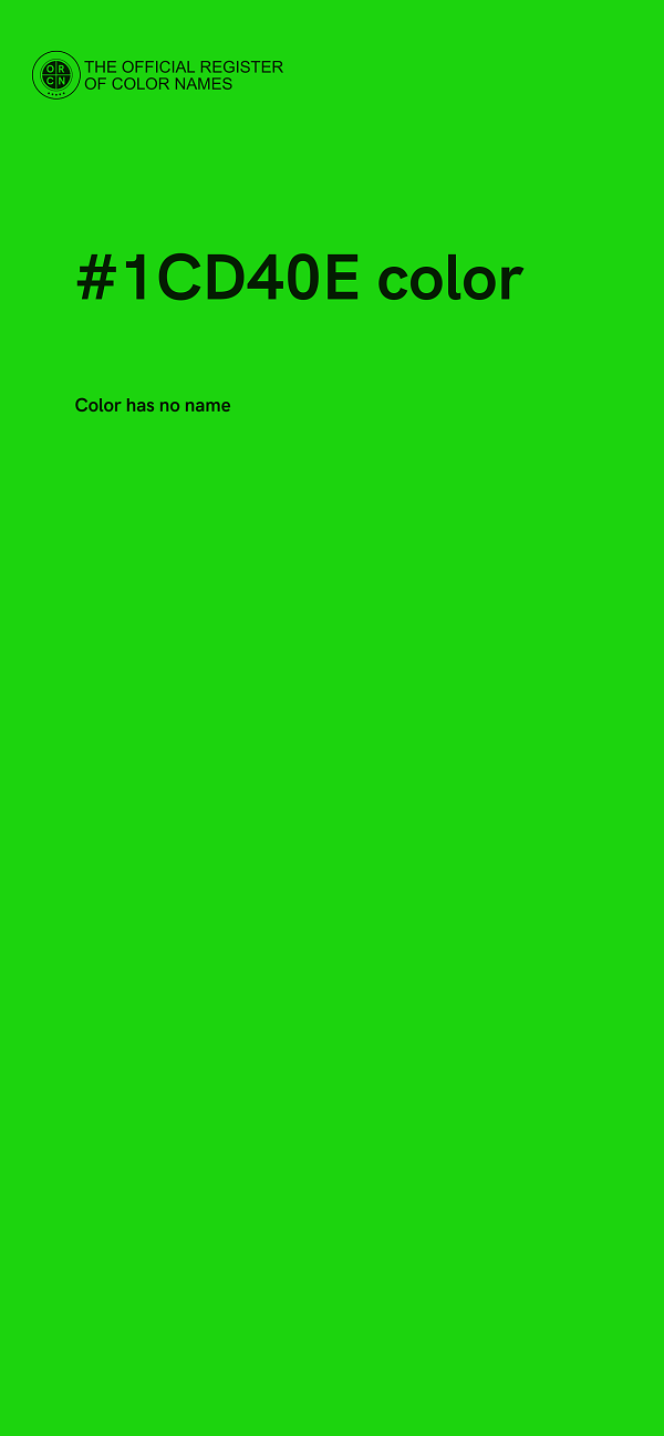 #1CD40E color image