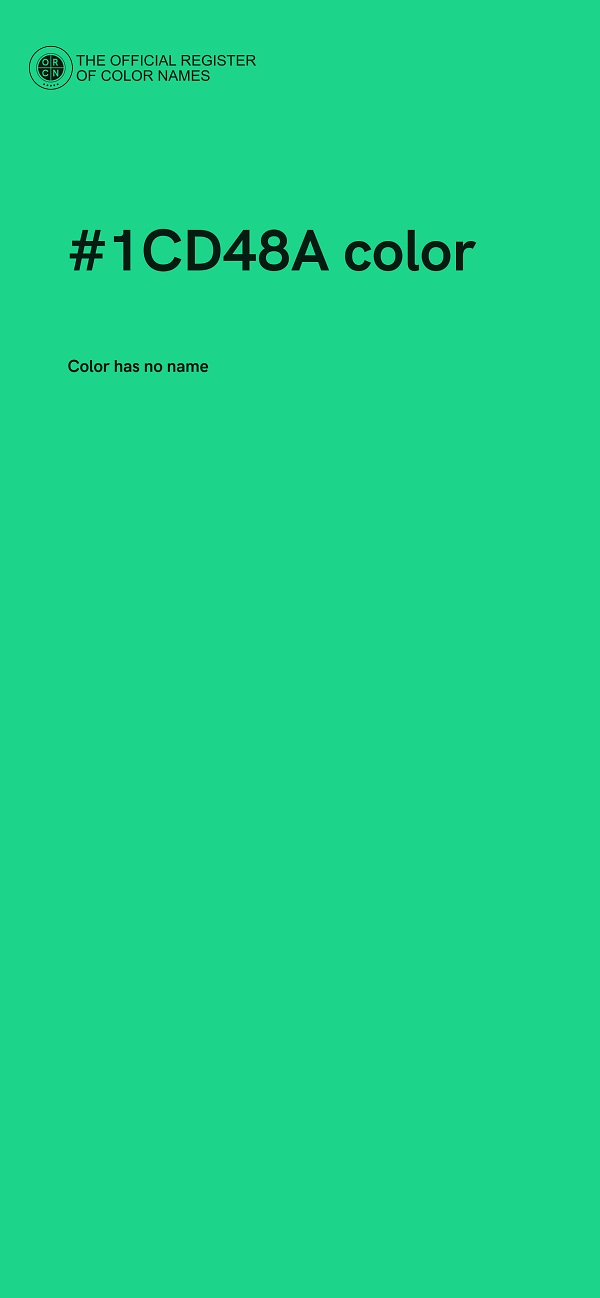 #1CD48A color image