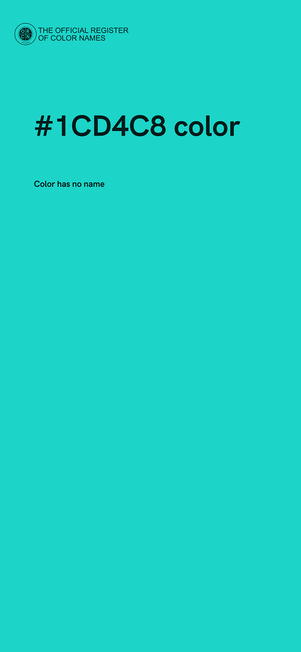 #1CD4C8 color image