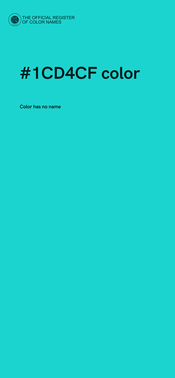 #1CD4CF color image