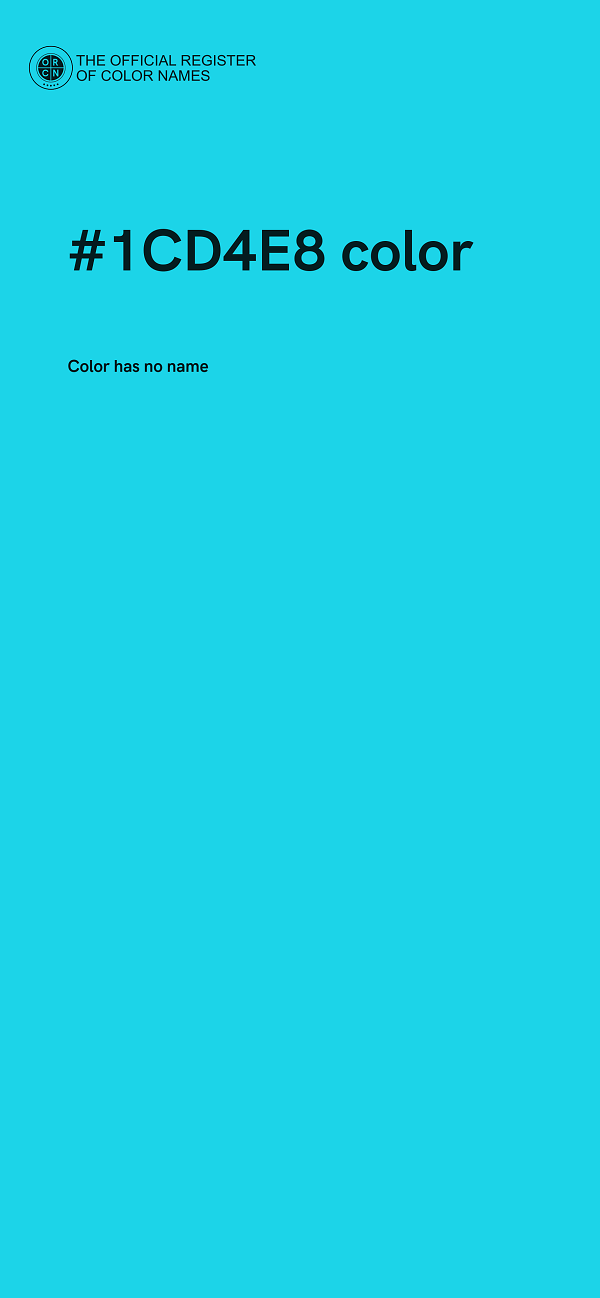 #1CD4E8 color image