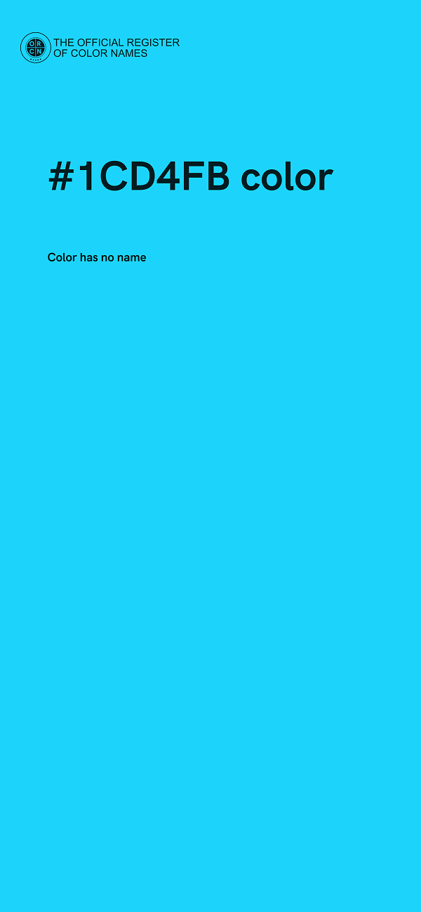 #1CD4FB color image