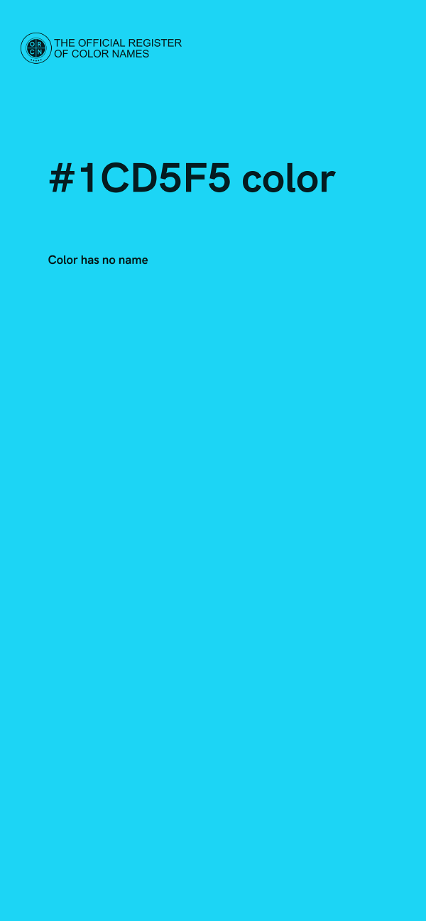 #1CD5F5 color image
