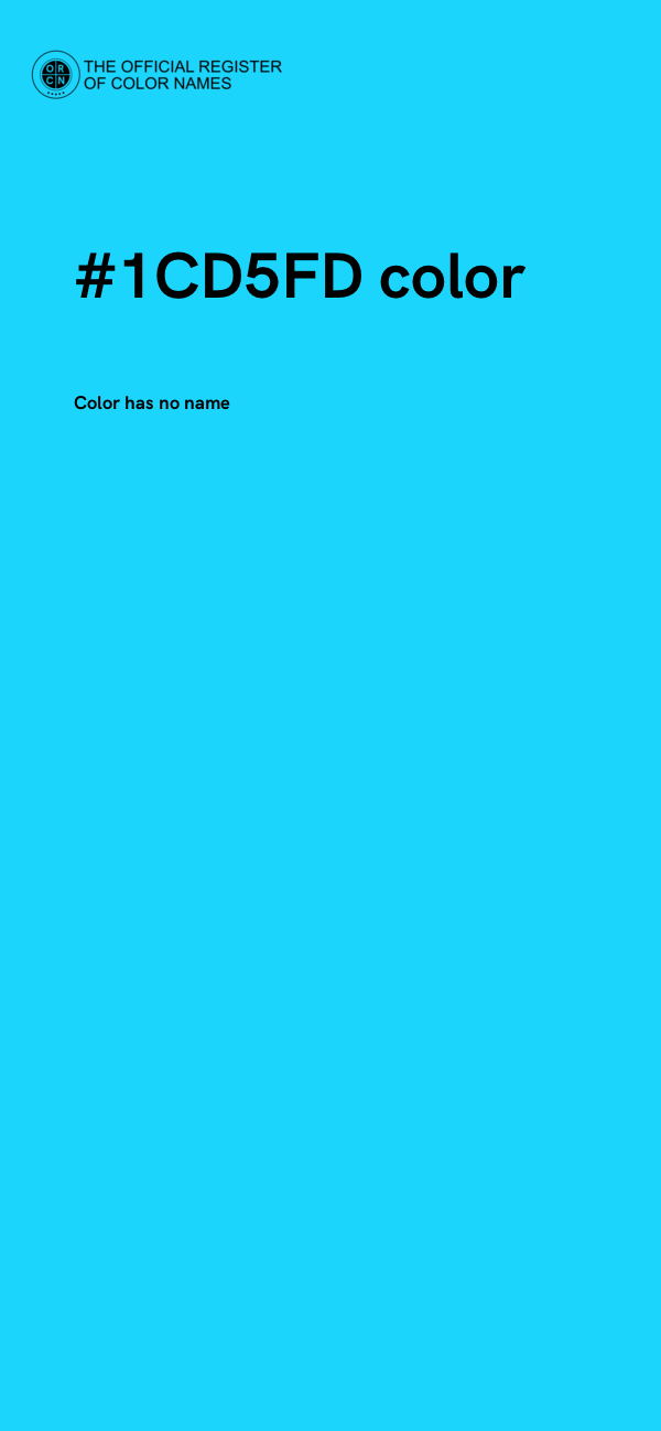 #1CD5FD color image