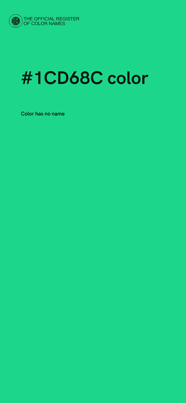#1CD68C color image
