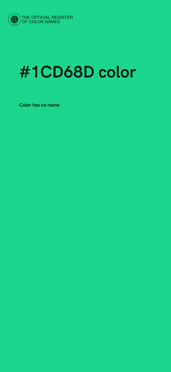 #1CD68D color image