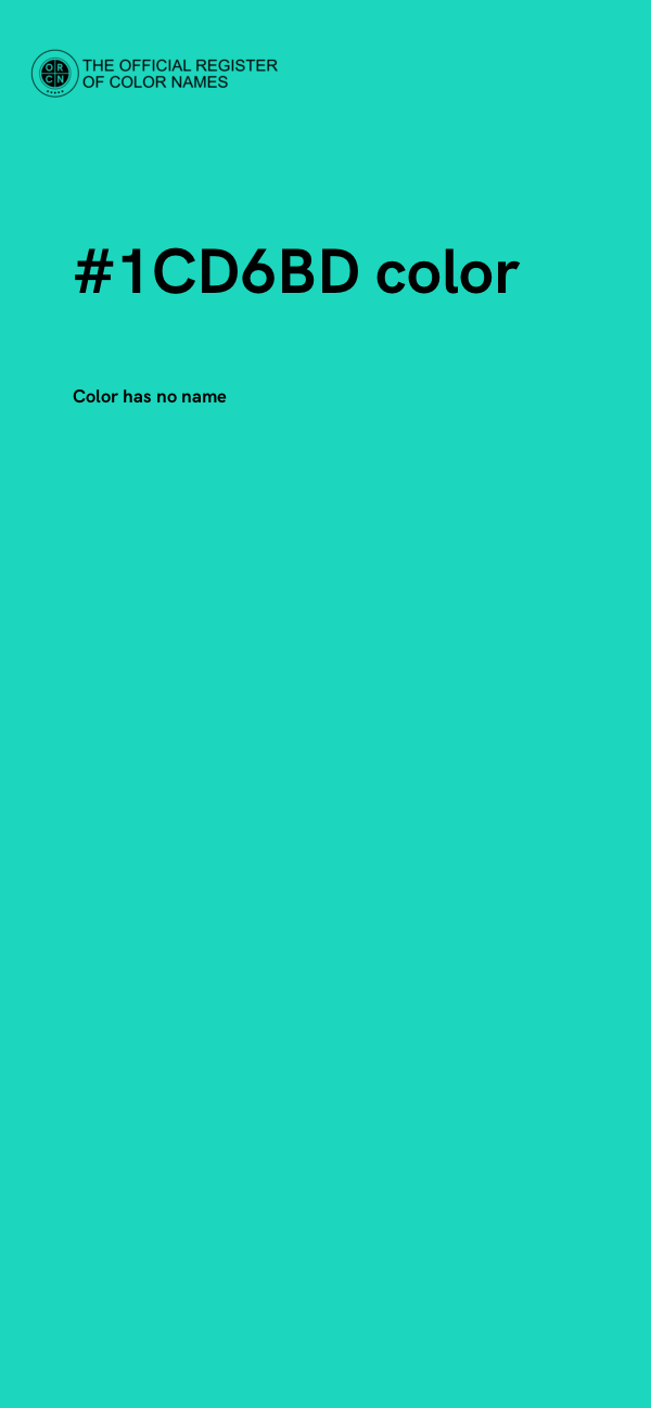 #1CD6BD color image