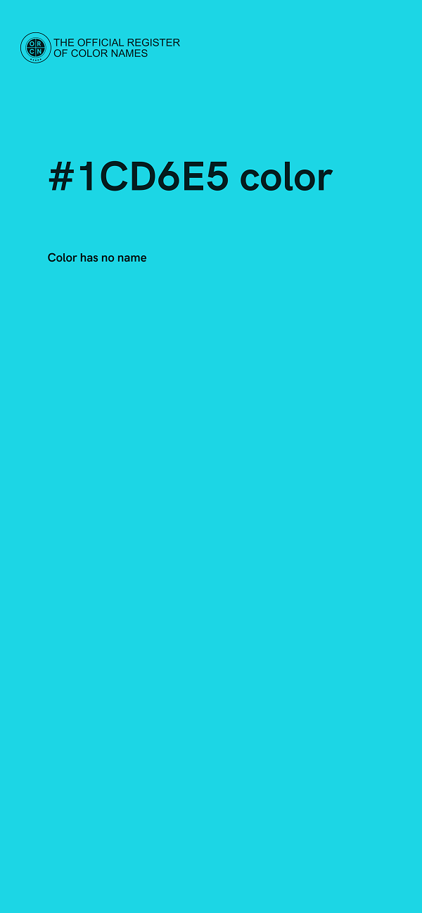 #1CD6E5 color image
