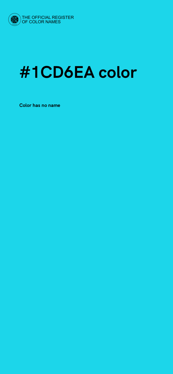 #1CD6EA color image