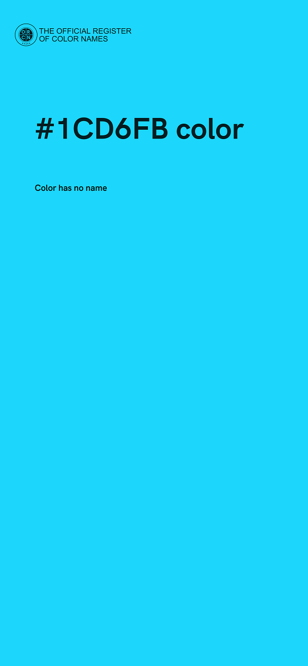 #1CD6FB color image