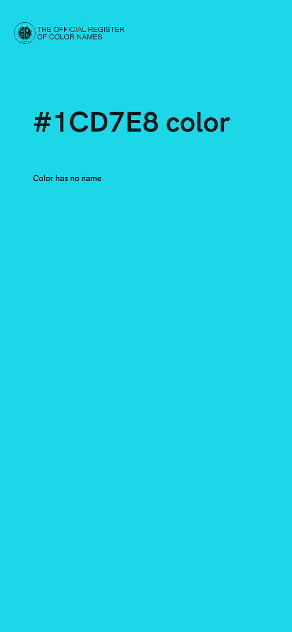 #1CD7E8 color image