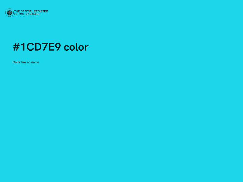 #1CD7E9 color image