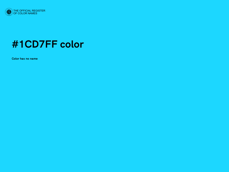 #1CD7FF color image