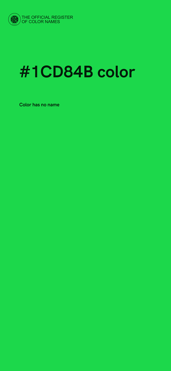 #1CD84B color image