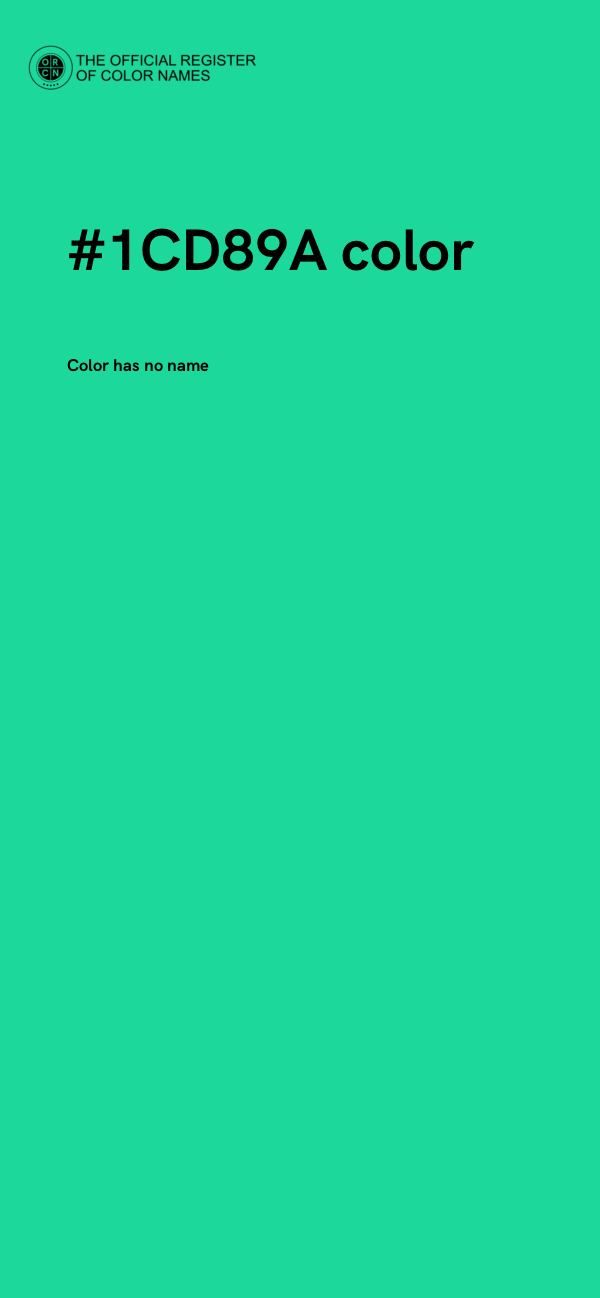 #1CD89A color image