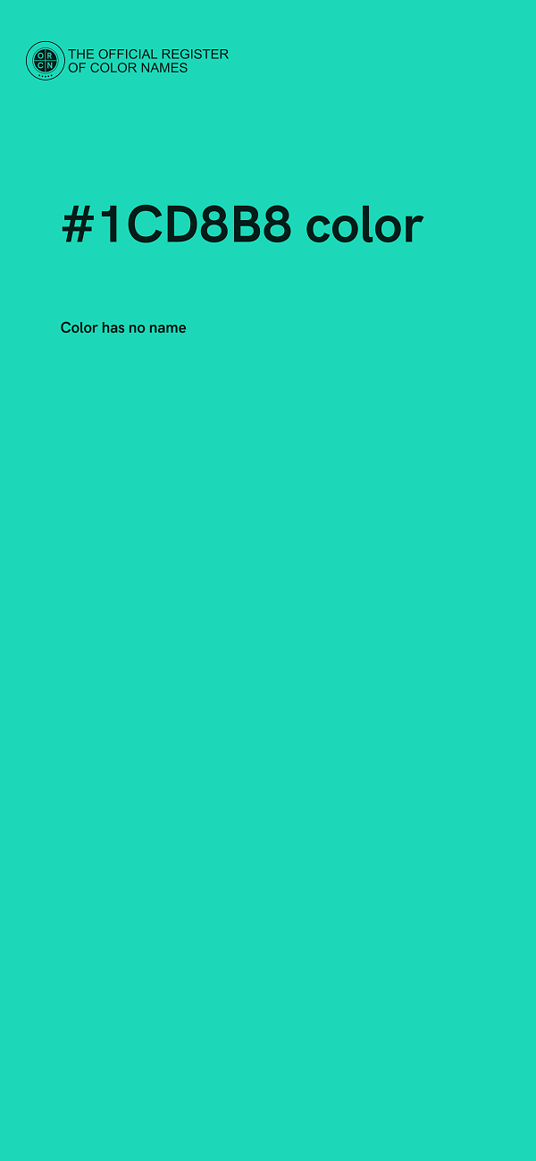 #1CD8B8 color image