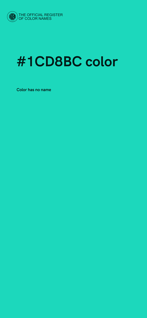 #1CD8BC color image