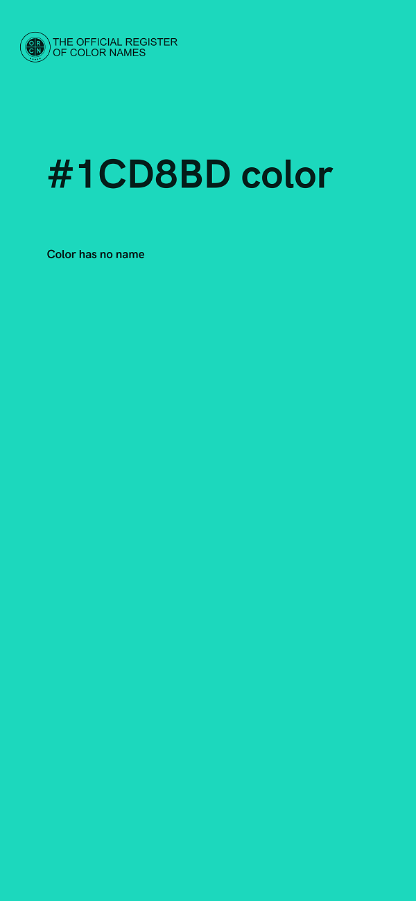 #1CD8BD color image
