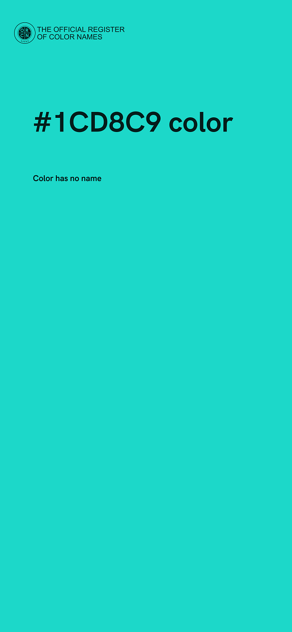 #1CD8C9 color image