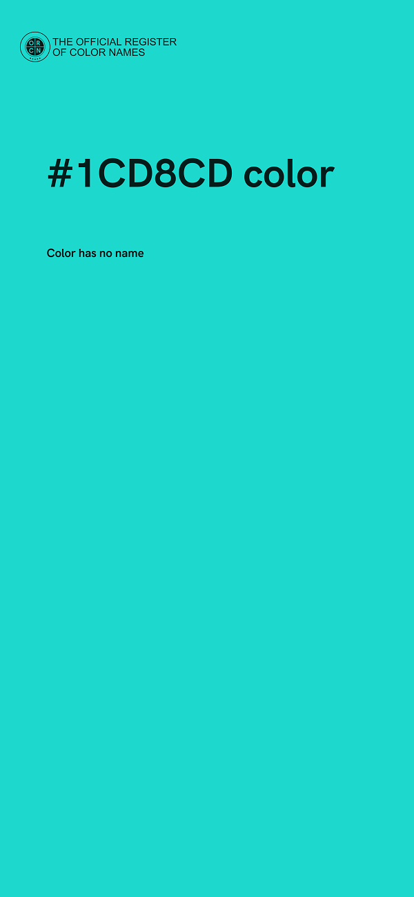 #1CD8CD color image