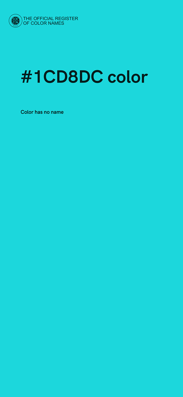 #1CD8DC color image