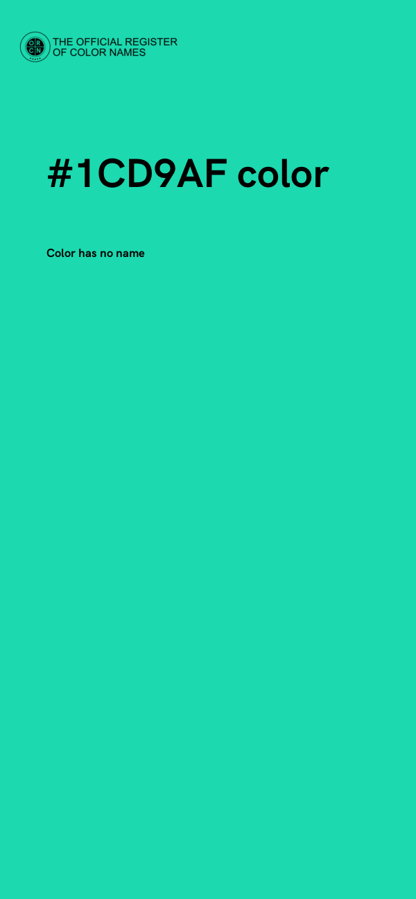 #1CD9AF color image
